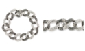 Macy's Marcasite and Crystal Pave Oval Link 7 1/2" Bracelet in Sterling Silver